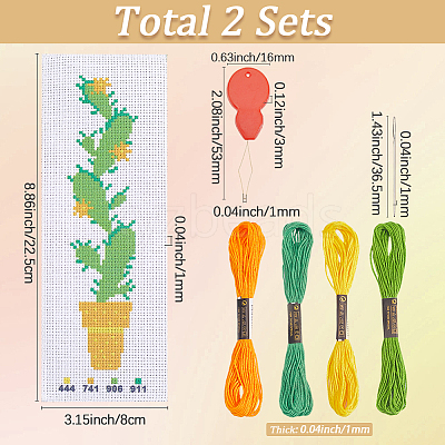 DIY Bookmark Cross-Stitch Kit DIY-SC0029-43A-1