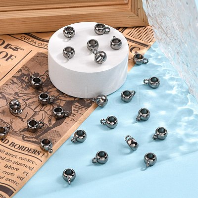 Tibetan Style Alloy Tube Bails LS-TIBEP-LFH251Y-B-FF-1