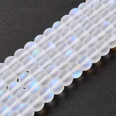 Synthetic Moonstone Beads Strands G-E573-01B-08-1