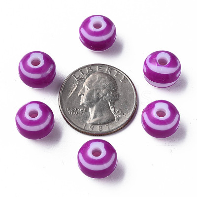 Opaque Striped Acrylic Beads LS-MACR-S373-27A-02-1