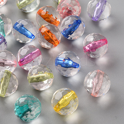 Transparent Acrylic Beads TACR-S154-10A-1
