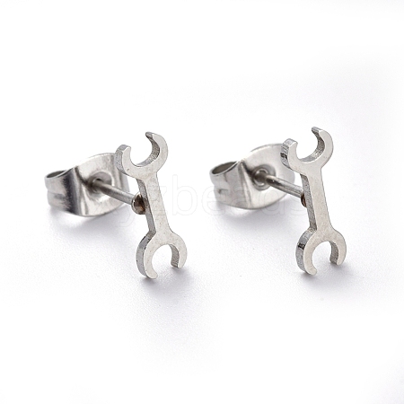 304 Stainless Steel Stud Earrings EJEW-H368-40P-1