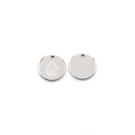 304 Stainless Steel Pendants STAS-CJC0003-44-1