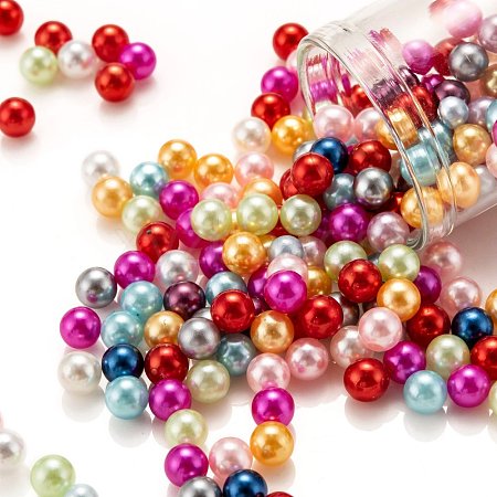 Imitation Pearl Acrylic Beads OACR-S011-5mm-M-1