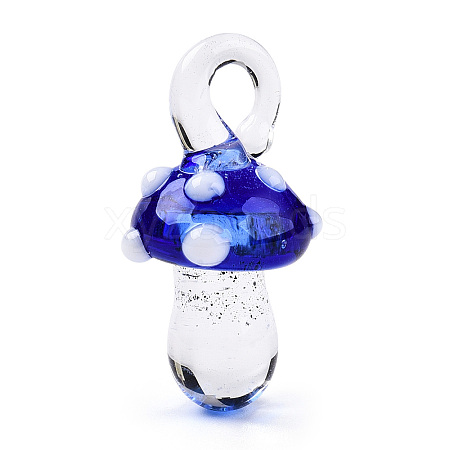 Handmade Lampwork Pendants LAMP-T021-18A-1