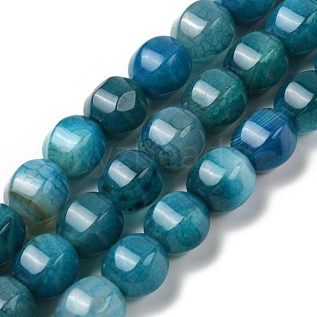 Dyed Natural Agate Beads Strands G-H087-E01-01A-1