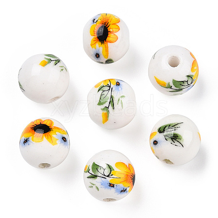 Handmade Porcelain Beads PORC-E021-01D-1