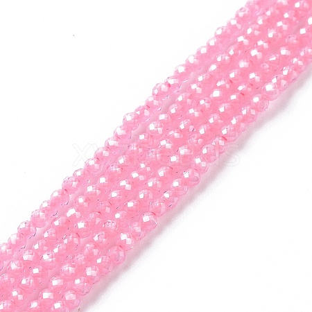 Cubic Zirconia Beads Strands G-F596-48G-3mm-1