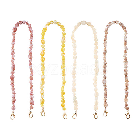 Givenny-EU 4Pcs 4 Colors Acrylic Beads Bag Strap FIND-GN0001-06-1