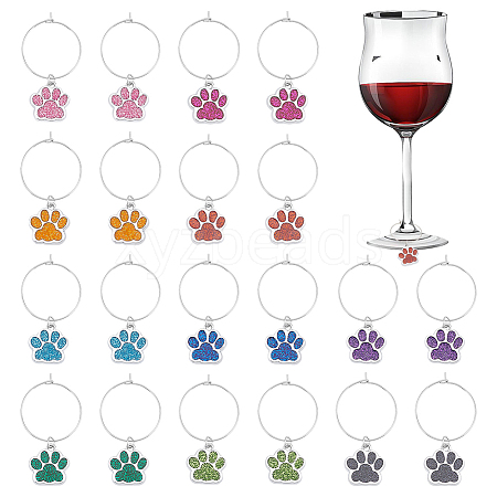 316 Surgical Stainless Steel Wine Glass Charms AJEW-AB00166-1