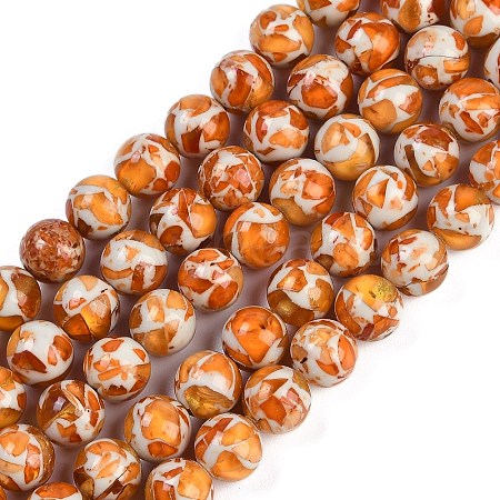 Sythetic Amber Beads Strands G-M199-02G-1