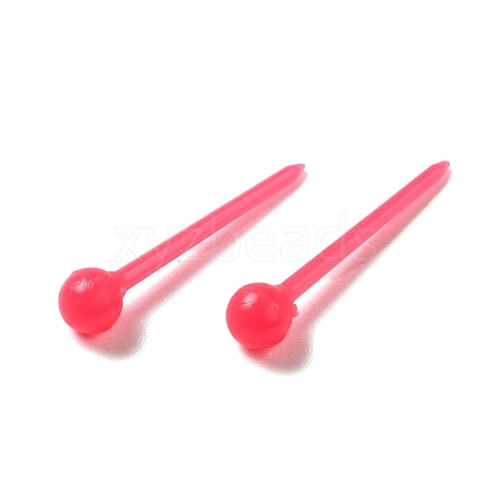 Plastic Tiny Ball Stud Earrings EJEW-N022-01I-1