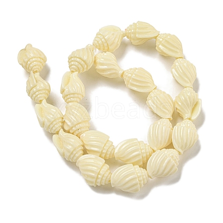 Synthetic Coral Carved Beads Strands CORA-I023-07F-1