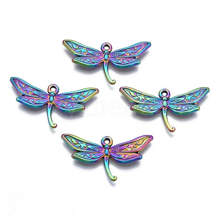 Rack Plating Rainbow Color Alloy Pendants PALLOY-N163-188-1