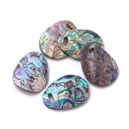 Paua Shell Pendants SSHEL-L012-07-1