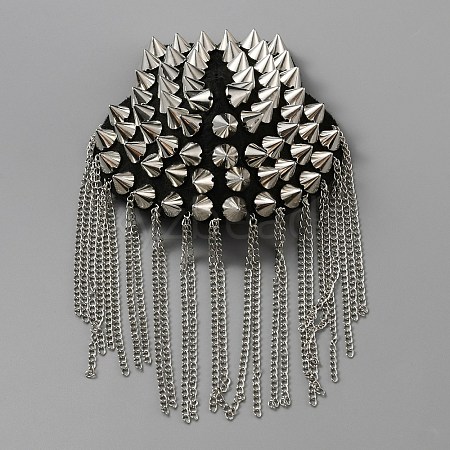 Fashionable Tassel Epaulettes AJEW-WH0413-04P-1