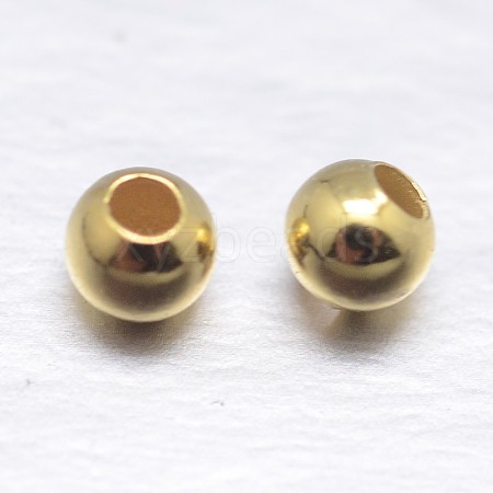 Round 925 Sterling Silver Spacer Beads Y-STER-M103-04-2mm-G-1