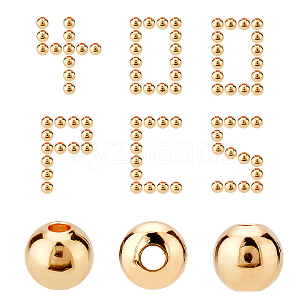 CREATCABIN 400Pcs Brass Beads KK-CN0001-31C-1