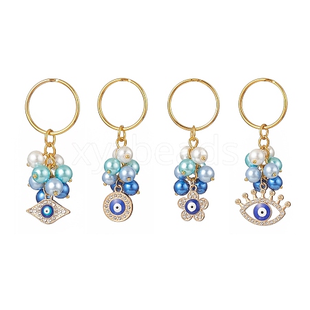 Glass Pearl Keychain KEYC-JKC00446-S-1