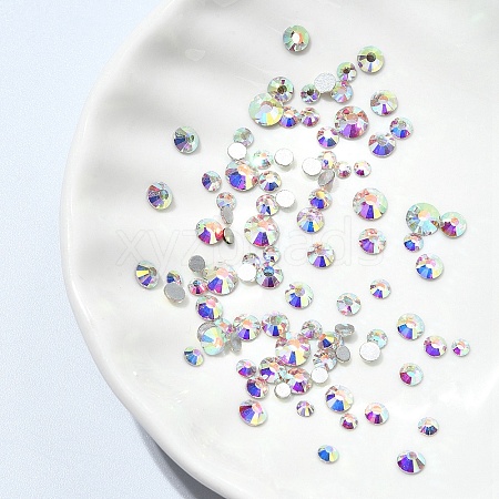 Glass Rhinestone Flat Back Cabochons MRMJ-YW0001-075K-1