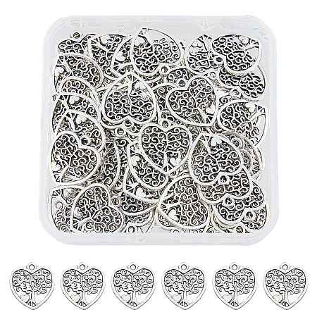 DICOSMETIC 80PCS Tibetan Style Alloy Pendants TIBE-DC0001-09-1