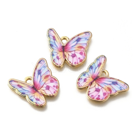 Alloy Enamel Pendants FIND-G078-35G-01-1