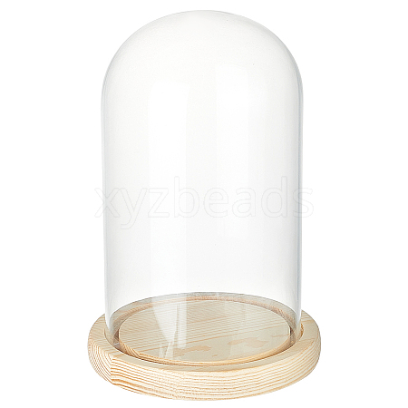 Glass Dome Cover DJEW-WH0043-46-1