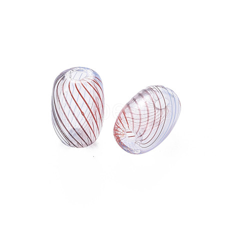 Transparent Handmade Blown Glass Globe Beads GLAA-T012-16-1