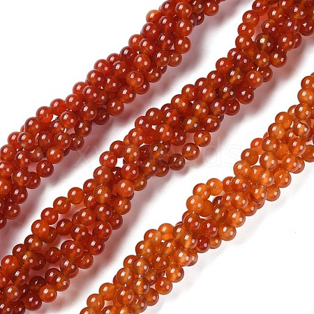 Natural Carnelian Beads Strands X-G-G0003-C06-1