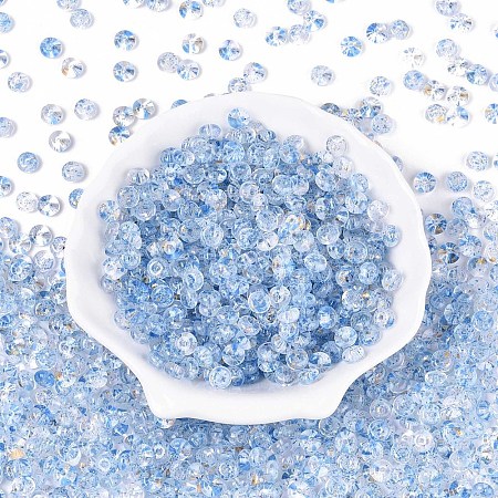 Baking Paint Transparent Glass Beads DGLA-T004-07D-1