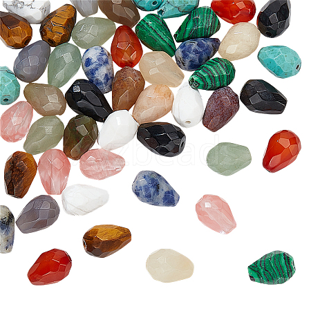 48Pcs 12 Styles Mixed Gemstone Beads G-NB0005-83-1