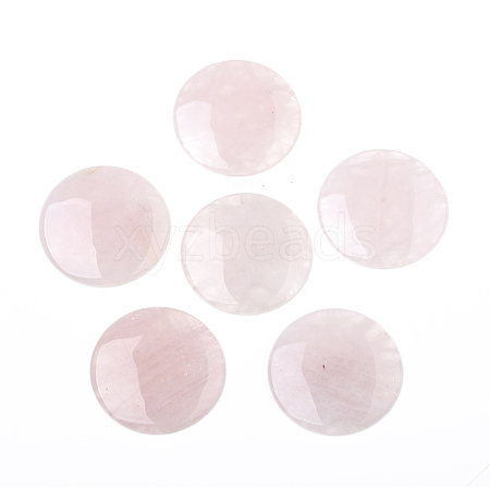 Natural Rose Quartz Cabochons G-L553-22A-1