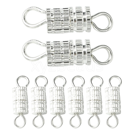 20Pcs Brass Screw Clasps KK-YW0002-40S-1