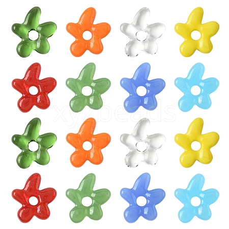 16Pcs 8 Colors Handmade Lampwork Beads LAMP-FS0001-28-1