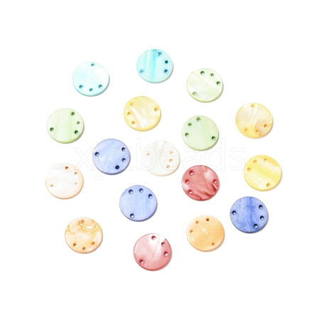 Dyed Natural Freshwater Shell Chandelier Component Links BSHE-G029-13-1