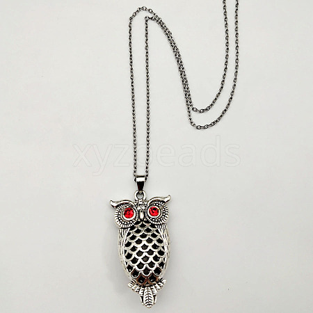 Owl pendant DIY handmade pendant jewelry necklace NU5581-3-1