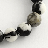 Round Natural Zebra Jasper Beads Strands G-R253-10mm-1