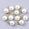 High Luster ABS Plastic Imitation Pearl Pendants X-RB-T011-01C-G-1