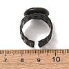 Woven Bezel 304 Stainless Steel Cuff Ring Components SA-CBAD8FA-01EB-04-3