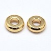 Brass Flat Round Spacer Beads KK-M085-B-12G-NR-2