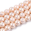 Electroplate Opaque Glass Beads Strands X-GLAA-T032-P10mm-AB09-1