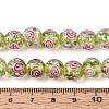Handmade Foil Glass Beads Strands FOIL-N033-04D-4