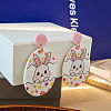 Easter Acrylic Dangle Stud Earrings FS-WG1C5A1-02-1