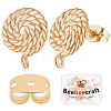 20Pcs Brass Stud Earring Findings KK-BBC0007-06-1