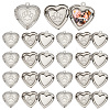   20Pcs 304 Stainless Steel Locket Pendants STAS-PH0005-68-1