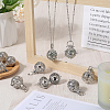 12Pcs 6 Styles Brass Cage Pendants KK-SC0004-28-4
