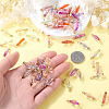 100Pcs Acrylic Pendants PALLOY-TAC0296-6