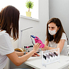 Transparent Acrylic Nail Art Display Boards ODIS-WH0017-069-7