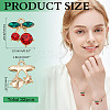 32Pcs Rack Plating Alloy Rhinestone Pendants FIND-ME0002-42-2