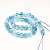Dyed Round Natural Crackle Quartz Beads Strands G-K084-6mm-03A-5